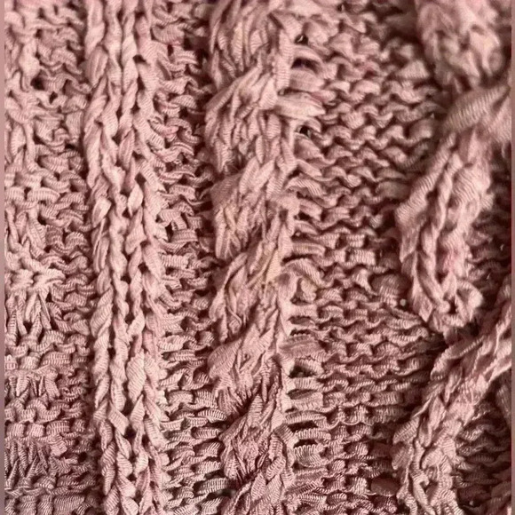 BCBG MaxAzria Chunky Cable Knit Cardigan with Belt Size Large - Picture 5 of 11